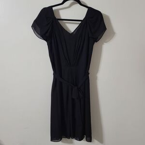 New Talbots Black Silk Dress size 12